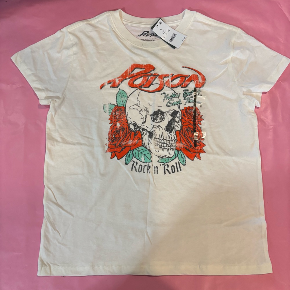 NWT Poison Rock’n’Roll Graphic Band T-Shirt